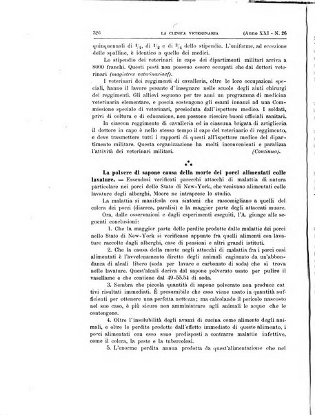 La clinica veterinaria rivista di medicina e chirurgia pratica degli animali domestici