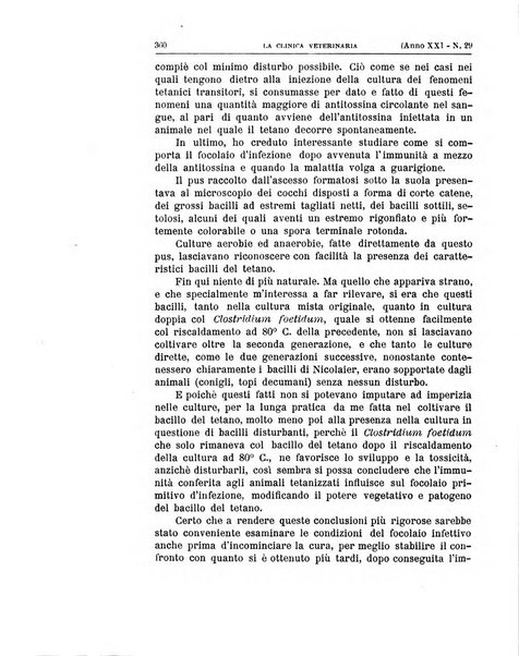 La clinica veterinaria rivista di medicina e chirurgia pratica degli animali domestici