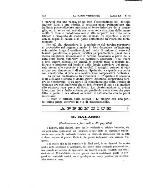 La clinica veterinaria rivista di medicina e chirurgia pratica degli animali domestici