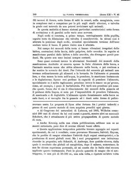 La clinica veterinaria rivista di medicina e chirurgia pratica degli animali domestici