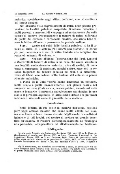 La clinica veterinaria rivista di medicina e chirurgia pratica degli animali domestici