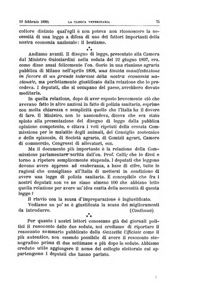 La clinica veterinaria rivista di medicina e chirurgia pratica degli animali domestici