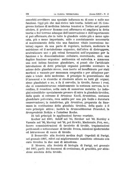 La clinica veterinaria rivista di medicina e chirurgia pratica degli animali domestici