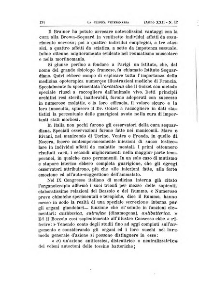 La clinica veterinaria rivista di medicina e chirurgia pratica degli animali domestici