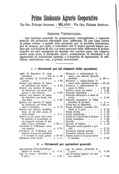 La clinica veterinaria rivista di medicina e chirurgia pratica degli animali domestici