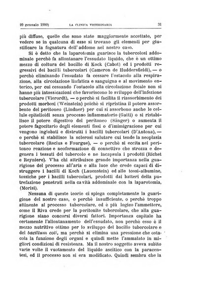 La clinica veterinaria rivista di medicina e chirurgia pratica degli animali domestici