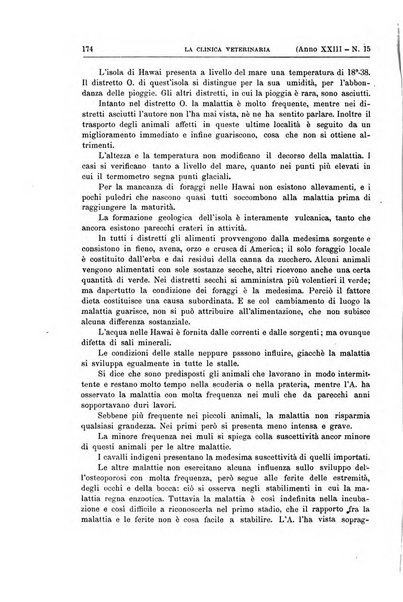 La clinica veterinaria rivista di medicina e chirurgia pratica degli animali domestici