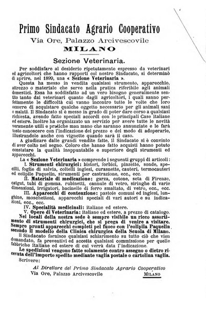 La clinica veterinaria rivista di medicina e chirurgia pratica degli animali domestici