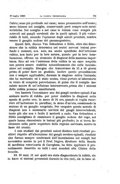 La clinica veterinaria rivista di medicina e chirurgia pratica degli animali domestici