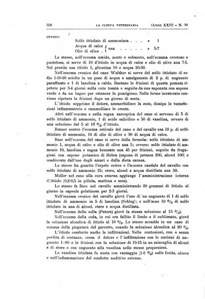 La clinica veterinaria rivista di medicina e chirurgia pratica degli animali domestici