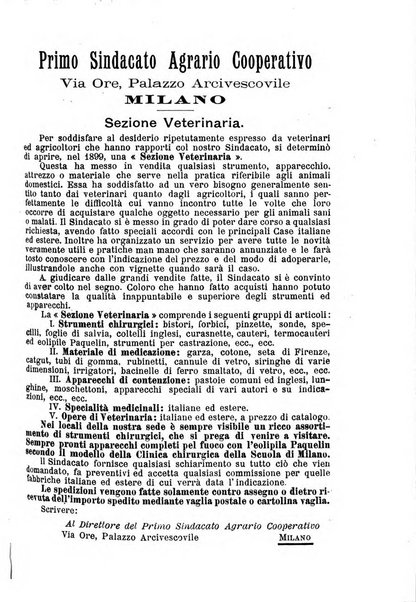 La clinica veterinaria rivista di medicina e chirurgia pratica degli animali domestici