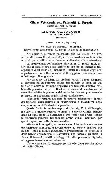 La clinica veterinaria rivista di medicina e chirurgia pratica degli animali domestici