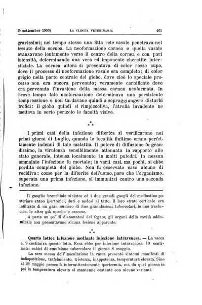 La clinica veterinaria rivista di medicina e chirurgia pratica degli animali domestici