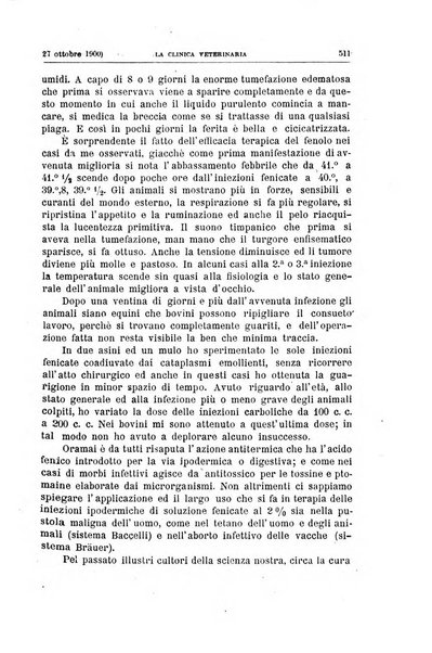 La clinica veterinaria rivista di medicina e chirurgia pratica degli animali domestici