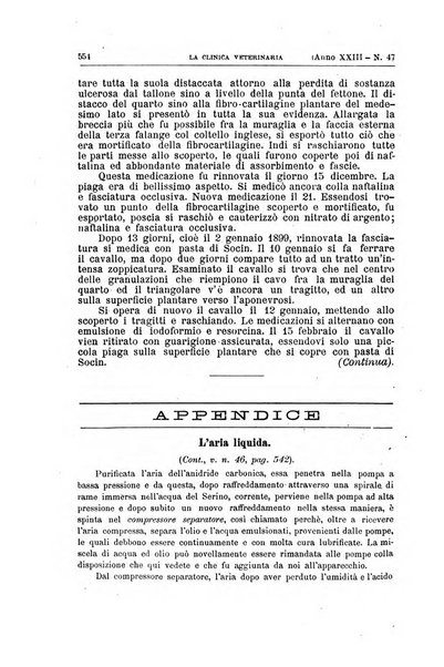 La clinica veterinaria rivista di medicina e chirurgia pratica degli animali domestici