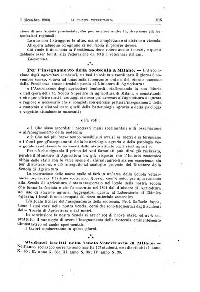 La clinica veterinaria rivista di medicina e chirurgia pratica degli animali domestici