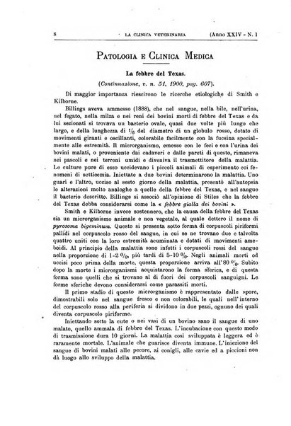 La clinica veterinaria rivista di medicina e chirurgia pratica degli animali domestici