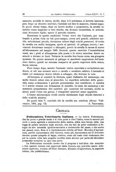 La clinica veterinaria rivista di medicina e chirurgia pratica degli animali domestici