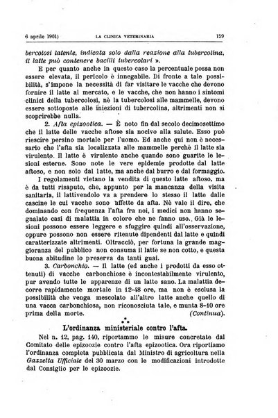 La clinica veterinaria rivista di medicina e chirurgia pratica degli animali domestici