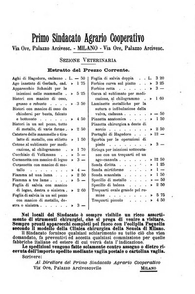 La clinica veterinaria rivista di medicina e chirurgia pratica degli animali domestici