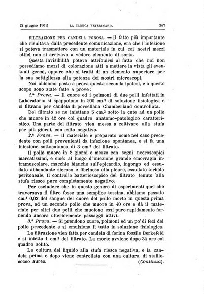 La clinica veterinaria rivista di medicina e chirurgia pratica degli animali domestici