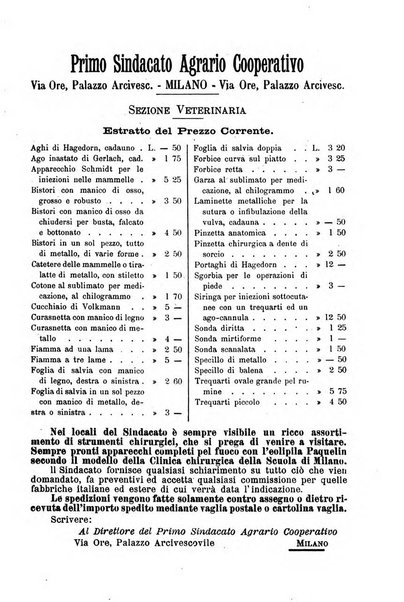 La clinica veterinaria rivista di medicina e chirurgia pratica degli animali domestici