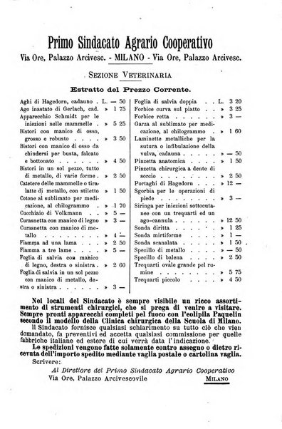 La clinica veterinaria rivista di medicina e chirurgia pratica degli animali domestici