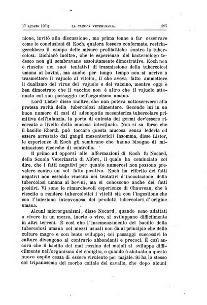 La clinica veterinaria rivista di medicina e chirurgia pratica degli animali domestici