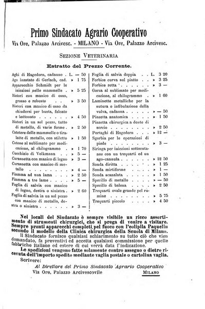 La clinica veterinaria rivista di medicina e chirurgia pratica degli animali domestici