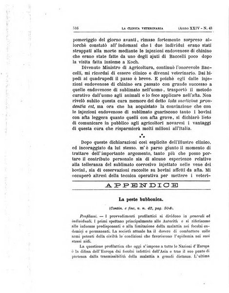 La clinica veterinaria rivista di medicina e chirurgia pratica degli animali domestici