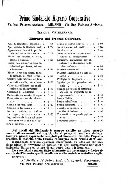 La clinica veterinaria rivista di medicina e chirurgia pratica degli animali domestici