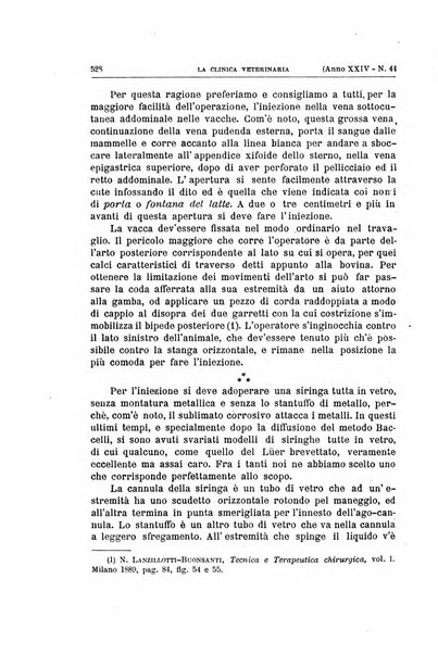 La clinica veterinaria rivista di medicina e chirurgia pratica degli animali domestici