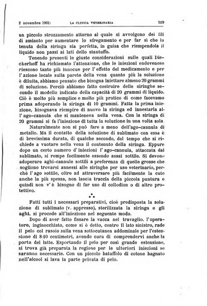 La clinica veterinaria rivista di medicina e chirurgia pratica degli animali domestici