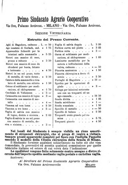 La clinica veterinaria rivista di medicina e chirurgia pratica degli animali domestici