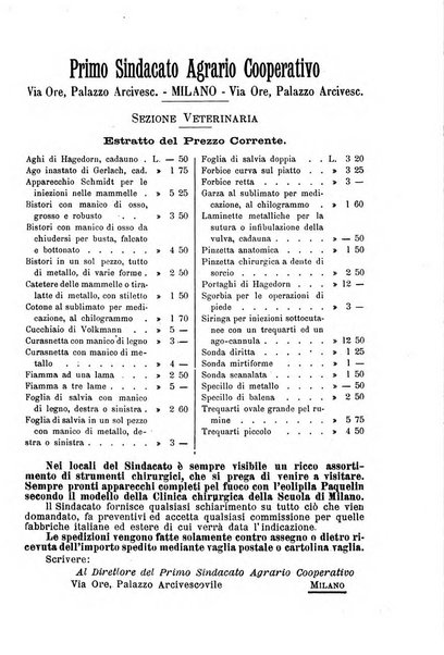 La clinica veterinaria rivista di medicina e chirurgia pratica degli animali domestici