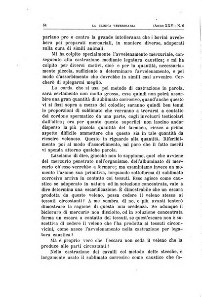 La clinica veterinaria rivista di medicina e chirurgia pratica degli animali domestici