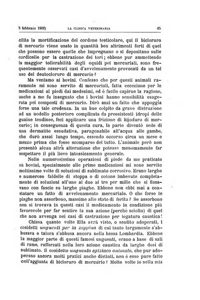 La clinica veterinaria rivista di medicina e chirurgia pratica degli animali domestici