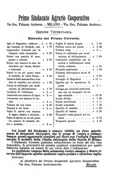 La clinica veterinaria rivista di medicina e chirurgia pratica degli animali domestici