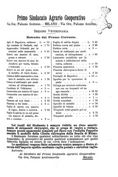 La clinica veterinaria rivista di medicina e chirurgia pratica degli animali domestici