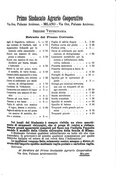 La clinica veterinaria rivista di medicina e chirurgia pratica degli animali domestici