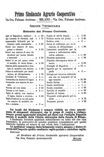 La clinica veterinaria rivista di medicina e chirurgia pratica degli animali domestici