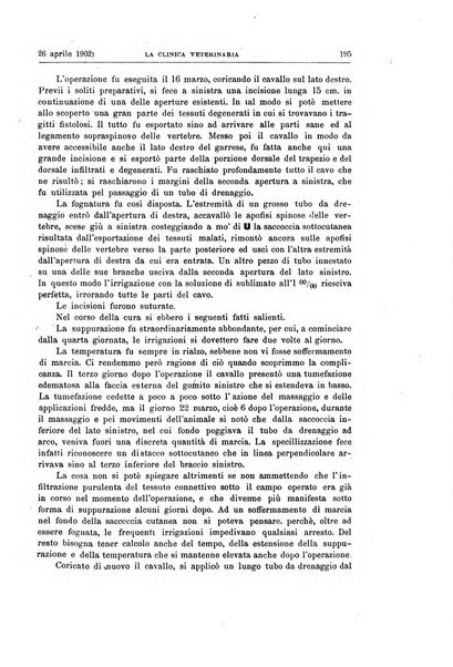 La clinica veterinaria rivista di medicina e chirurgia pratica degli animali domestici