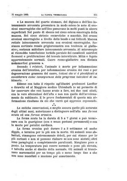 La clinica veterinaria rivista di medicina e chirurgia pratica degli animali domestici