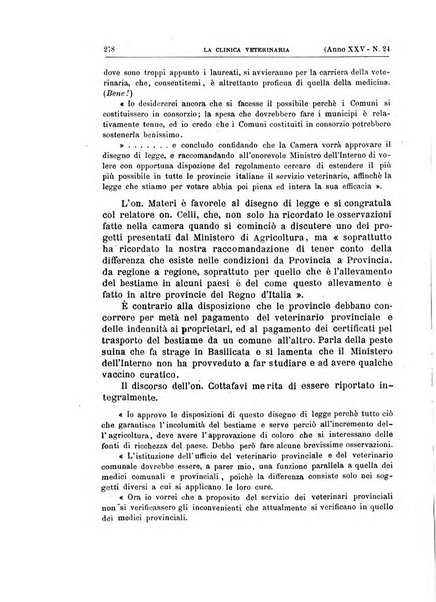 La clinica veterinaria rivista di medicina e chirurgia pratica degli animali domestici