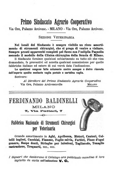 La clinica veterinaria rivista di medicina e chirurgia pratica degli animali domestici