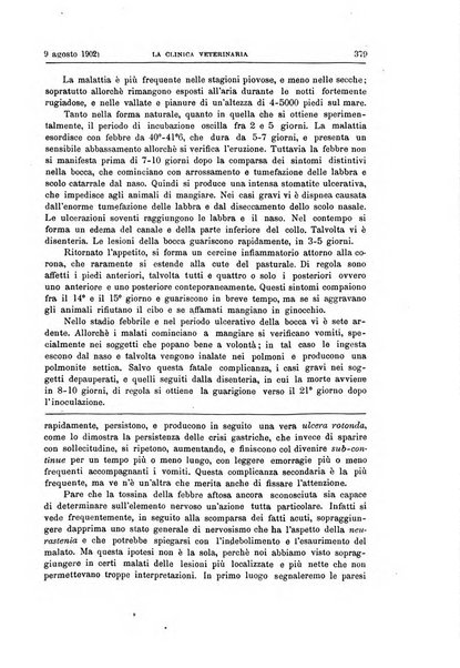 La clinica veterinaria rivista di medicina e chirurgia pratica degli animali domestici