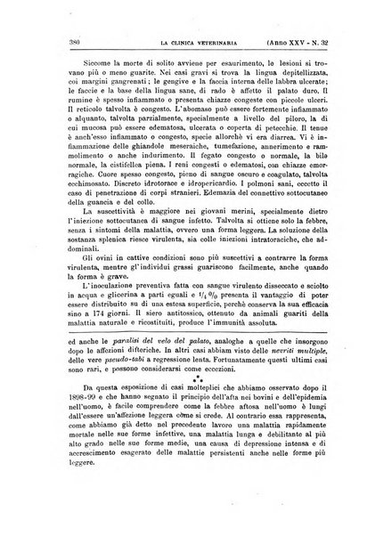 La clinica veterinaria rivista di medicina e chirurgia pratica degli animali domestici