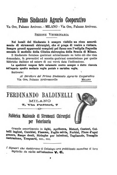 La clinica veterinaria rivista di medicina e chirurgia pratica degli animali domestici