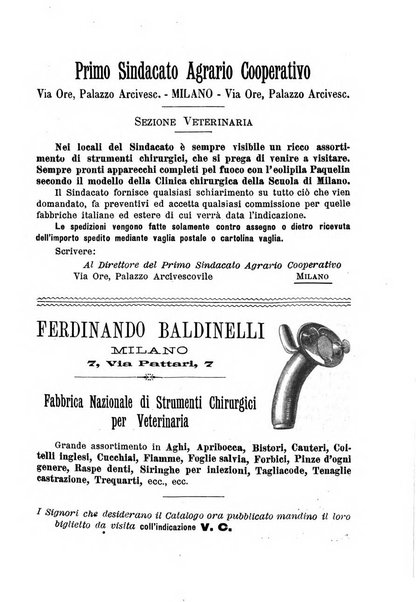 La clinica veterinaria rivista di medicina e chirurgia pratica degli animali domestici