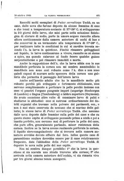 La clinica veterinaria rivista di medicina e chirurgia pratica degli animali domestici